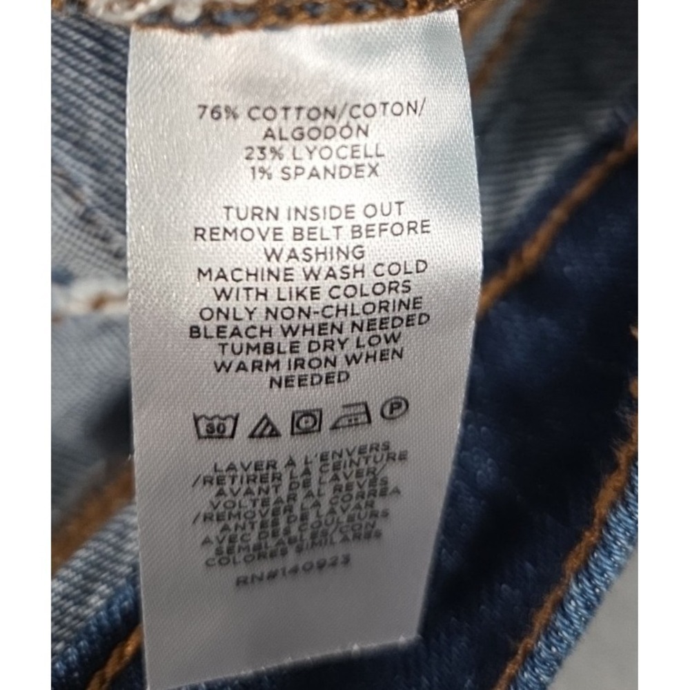 Loft The Wide Leg Jeans Womens 10 High Rise Stretch Flare 30x30 with Belt NEW - Picture 9 of 13